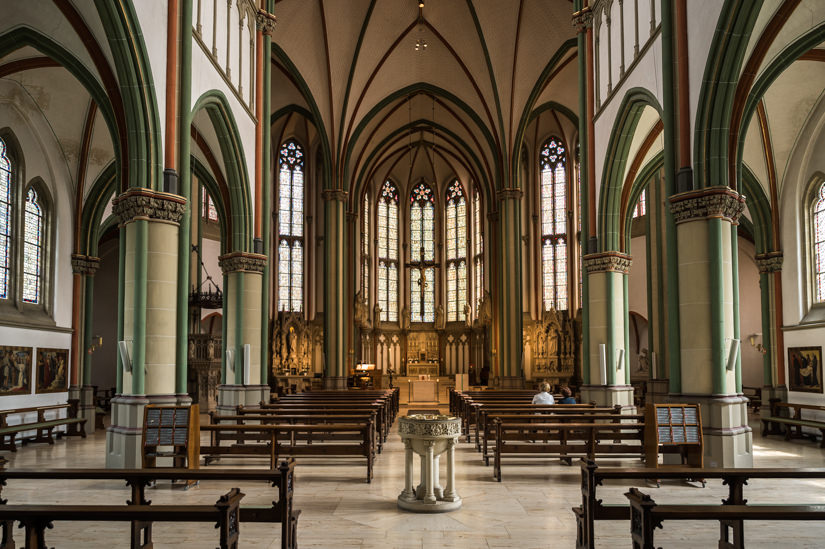 Innenansicht der Heilig Kreuz Kirche in Münster