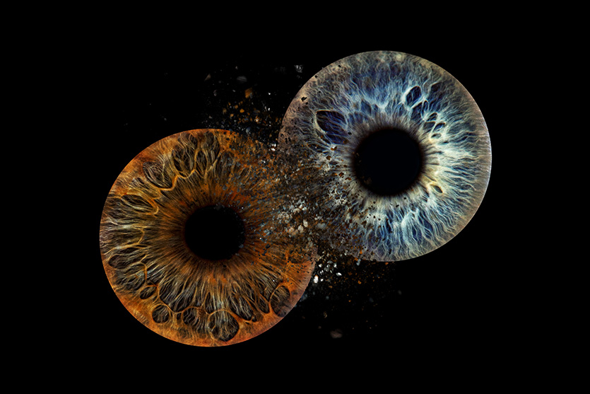 Iris-Fotografie-Unna Iriden mit Kollisionseffekt